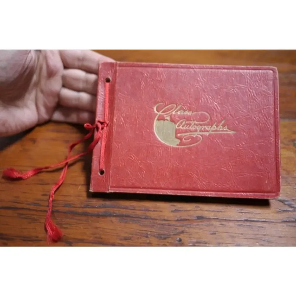 Vintage Antique 1937-39 School Lake Crystal Minnesota Class Autographs Scrapbook